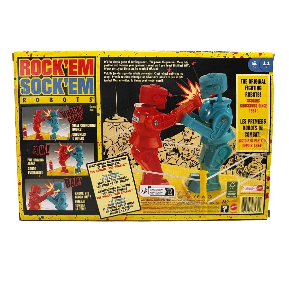 RockEm SockEm Robots Boxing Game Classic Toy 2021 with Instructions Tested Works - Picture 8 of 9